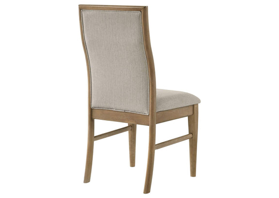 193612 Adina Upholstered Dining Side Chair Barley (Set of 2)