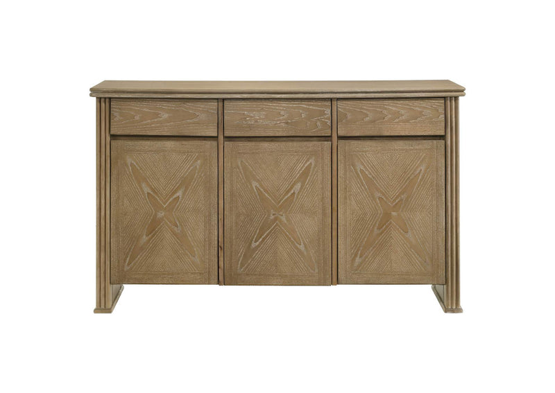193615 Adina 3-door 59-inch Sideboard Server Distressed Light Brown