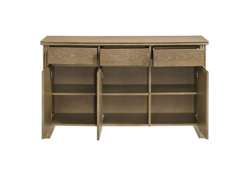 193615 Adina 3-door 59-inch Sideboard Server Distressed Light Brown