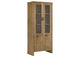 193616 Adina 77-inch Tall Display Cabinet Distressed Light Brown