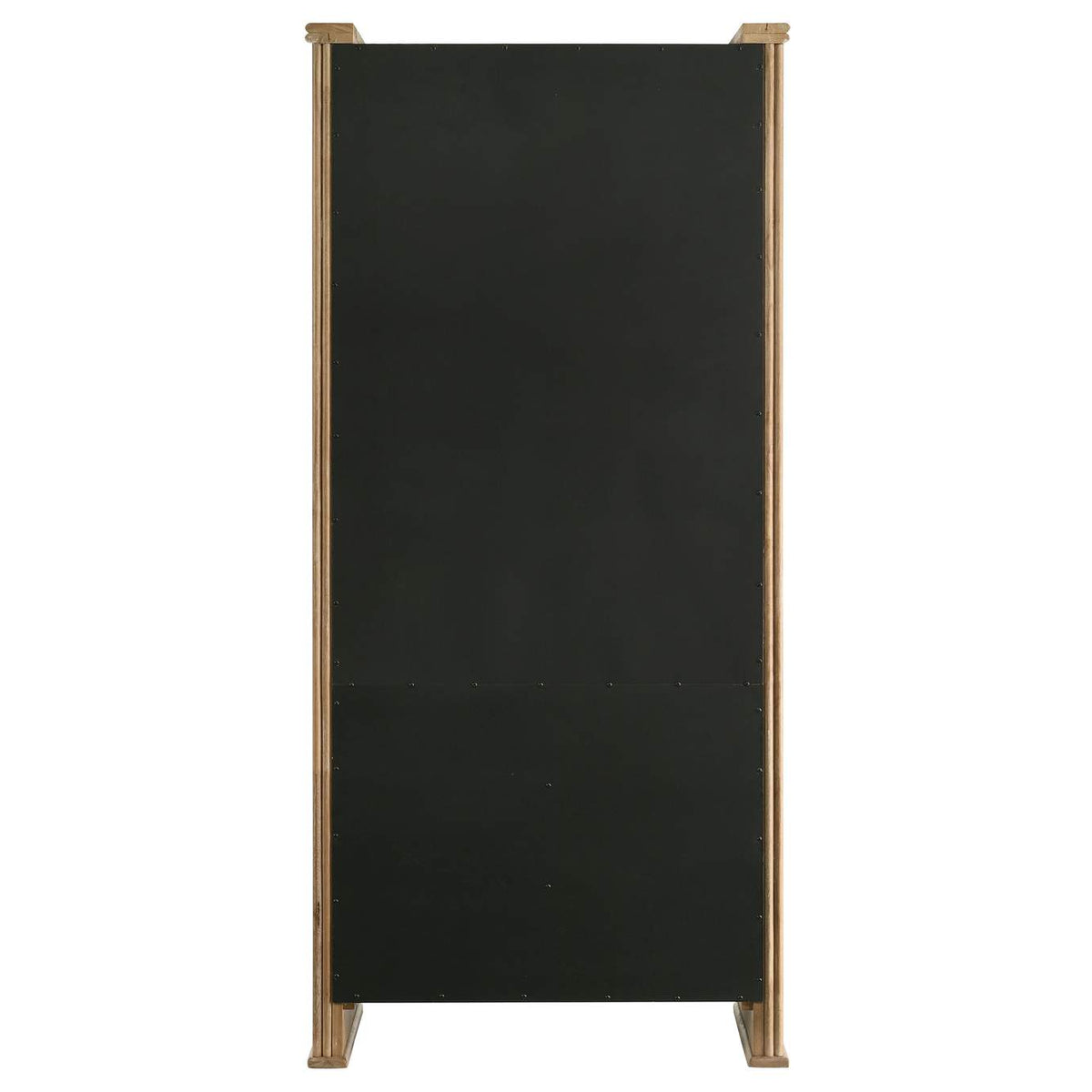 193616 Adina 77-inch Tall Display Cabinet Distressed Light Brown