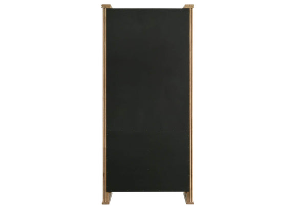 193616 Adina 77-inch Tall Display Cabinet Distressed Light Brown