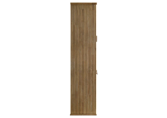 193616 Adina 77-inch Tall Display Cabinet Distressed Light Brown