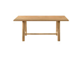 193651-S7 Duncan 7-piece Rectangular Wood Dining Table Set Washed Oak
