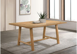 193651 Duncan 71-inch Rectangular Wood Dining Room Table Washed Oak