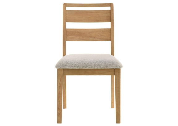 193652 Duncan Ladder Back Dining Side Chair Washed Oak (Set of 2)