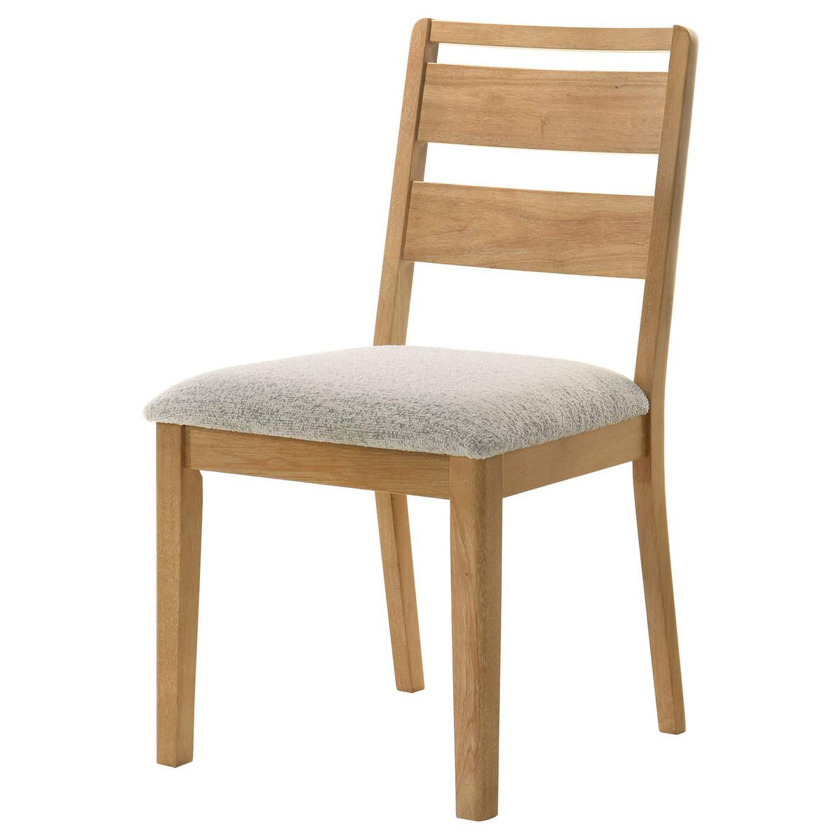 193652 Duncan Ladder Back Dining Side Chair Washed Oak (Set of 2)