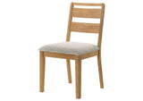 193652 Duncan Ladder Back Dining Side Chair Washed Oak (Set of 2)