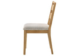 193652 Duncan Ladder Back Dining Side Chair Washed Oak (Set of 2)