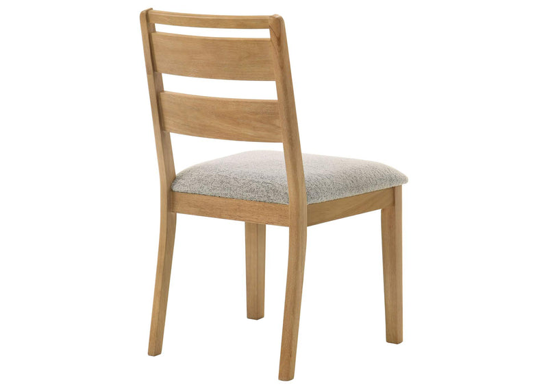 193652 Duncan Ladder Back Dining Side Chair Washed Oak (Set of 2)