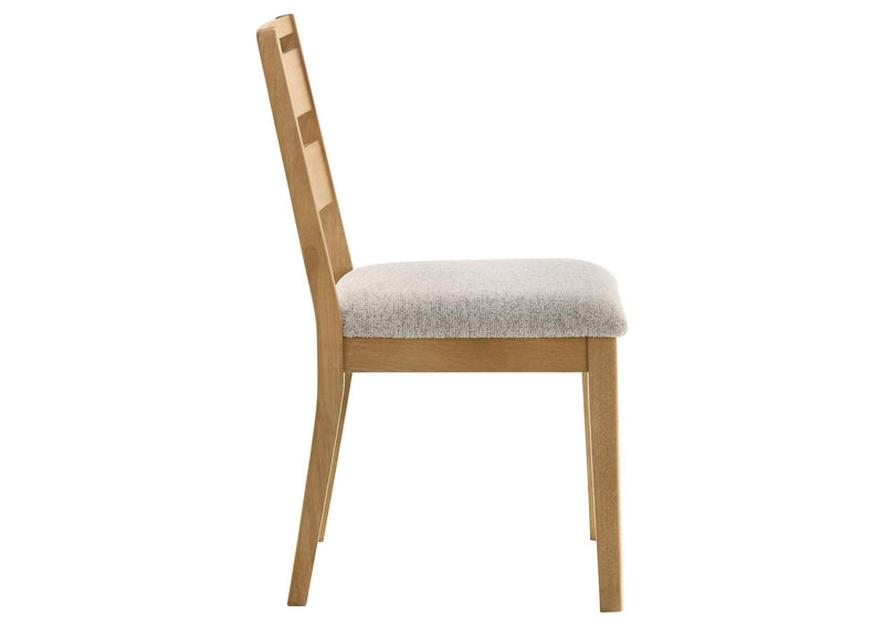 193652 Duncan Ladder Back Dining Side Chair Washed Oak (Set of 2)