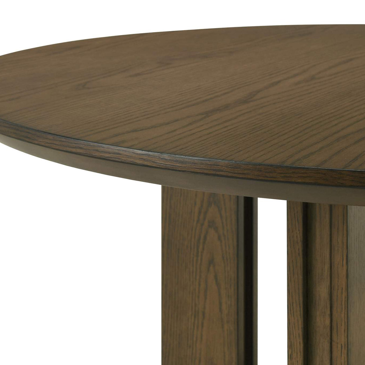 193660-S5 Ottowa 5-piece Round Wood Dining Room Table Set Brown