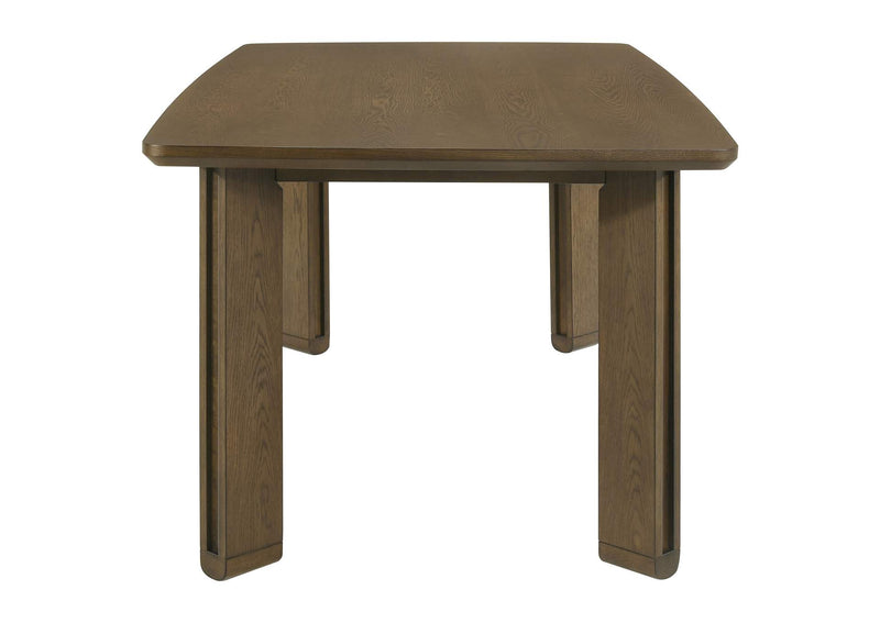193661-S7 Ottowa 7-piece Rectangular Wood Dining Room Table Set Brown
