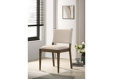 193662 Ottowa Upholstered Dining Side Chair Brown (Set of 2)