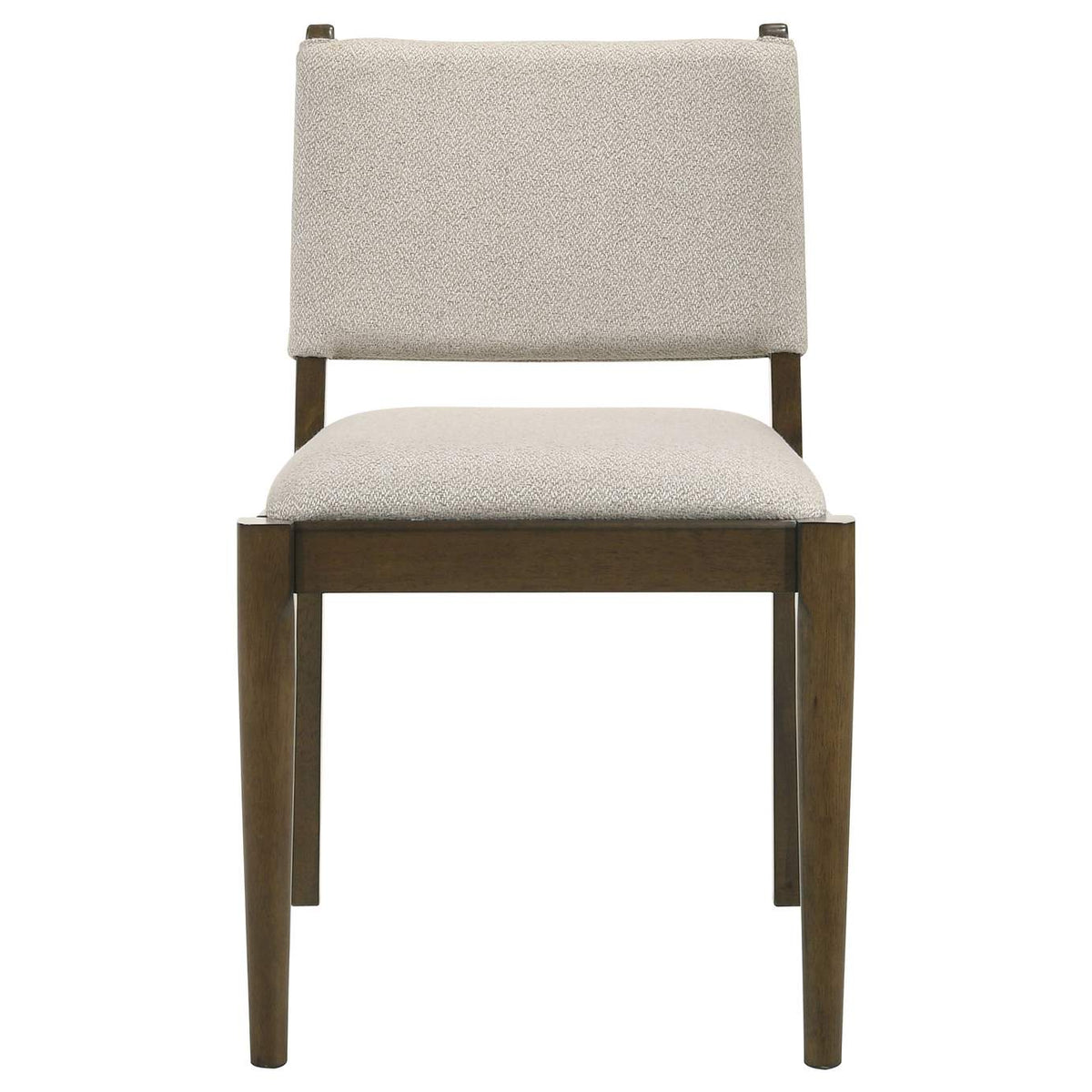 193662 Ottowa Upholstered Dining Side Chair Brown (Set of 2)