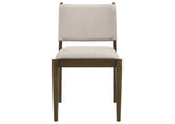 193662 Ottowa Upholstered Dining Side Chair Brown (Set of 2)