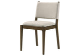 193662 Ottowa Upholstered Dining Side Chair Brown (Set of 2)
