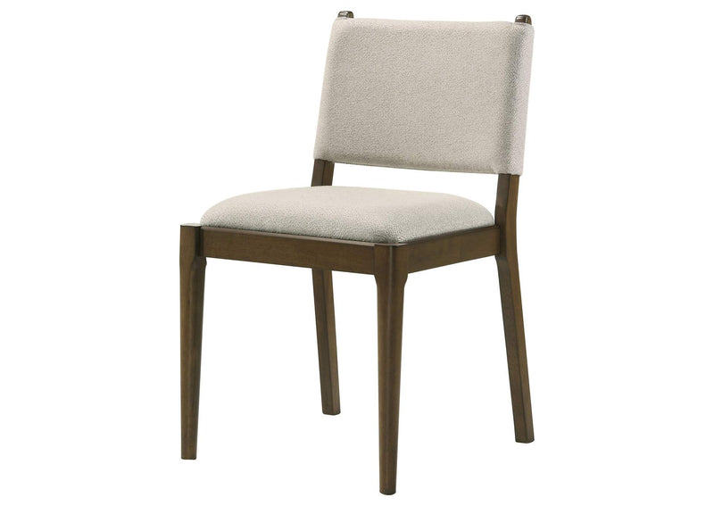 193662 Ottowa Upholstered Dining Side Chair Brown (Set of 2)