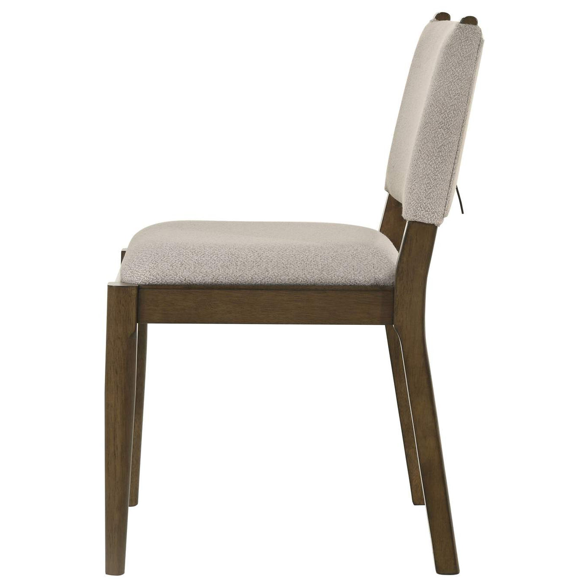 193662 Ottowa Upholstered Dining Side Chair Brown (Set of 2)