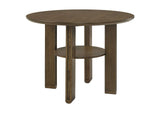 193668-S5 Ottowa 5-piece Round Counter Height Dining Room Set Brown
