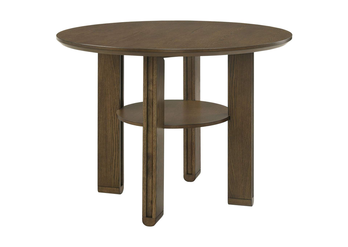 193668 Ottowa 47-inch Round Counter Height Dining Table Brown