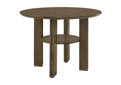 193668 Ottowa 47-inch Round Counter Height Dining Table Brown