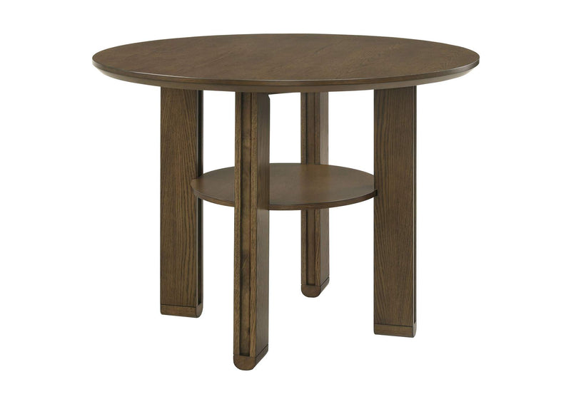 193668 Ottowa 47-inch Round Counter Height Dining Table Brown