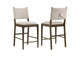 193669 Ottowa Upholstered Counter Side Chair Brown (Set of 2)