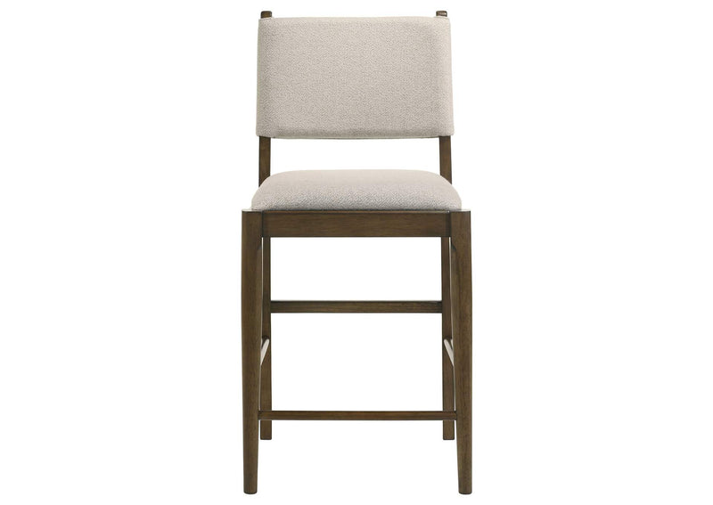 193669 Ottowa Upholstered Counter Side Chair Brown (Set of 2)