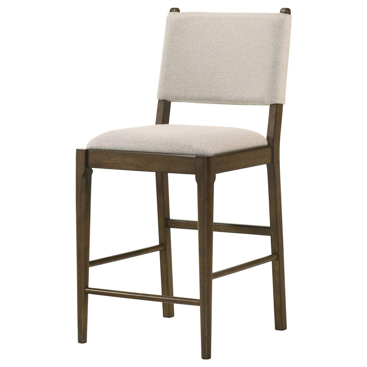 193669 Ottowa Upholstered Counter Side Chair Brown (Set of 2)
