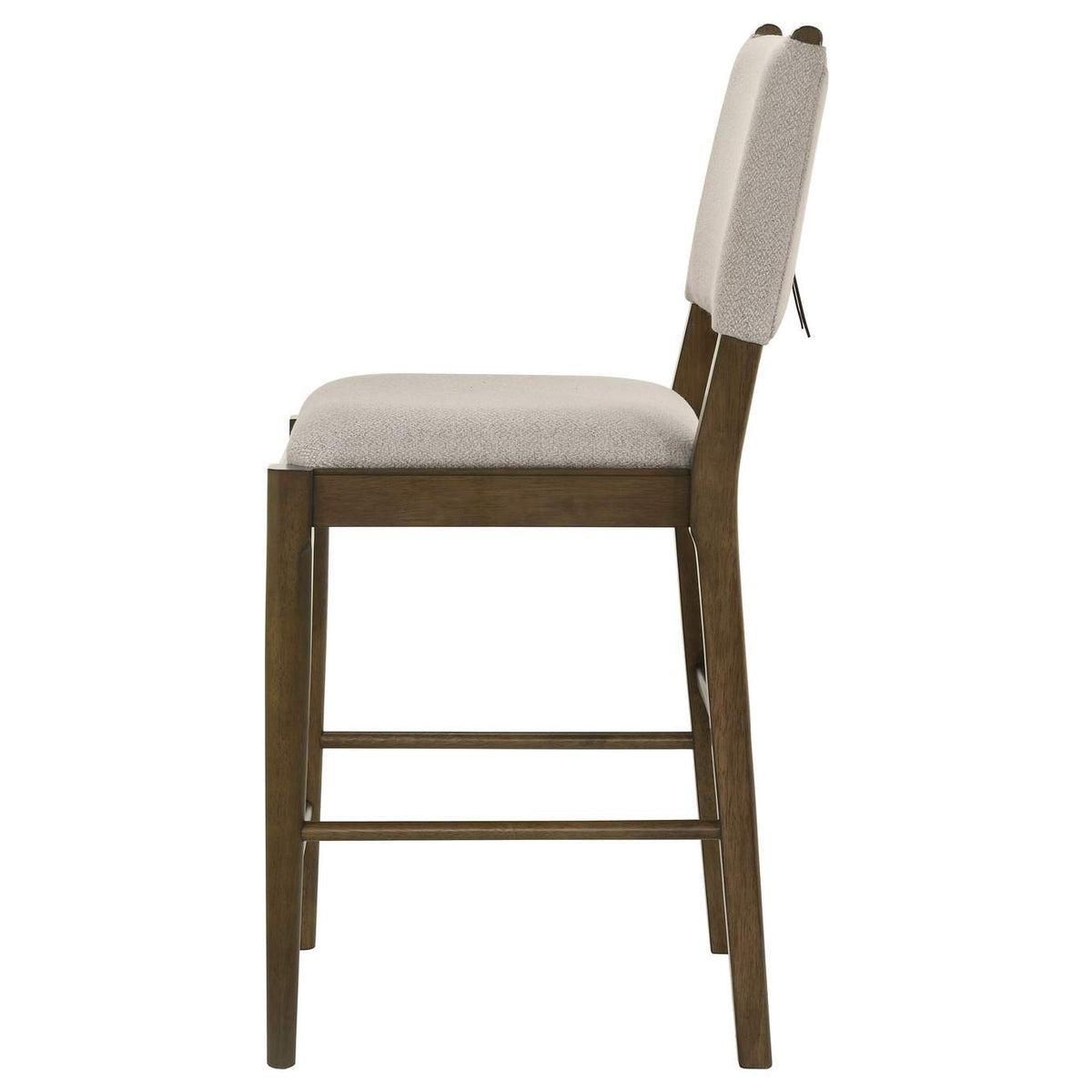 193669 Ottowa Upholstered Counter Side Chair Brown (Set of 2)
