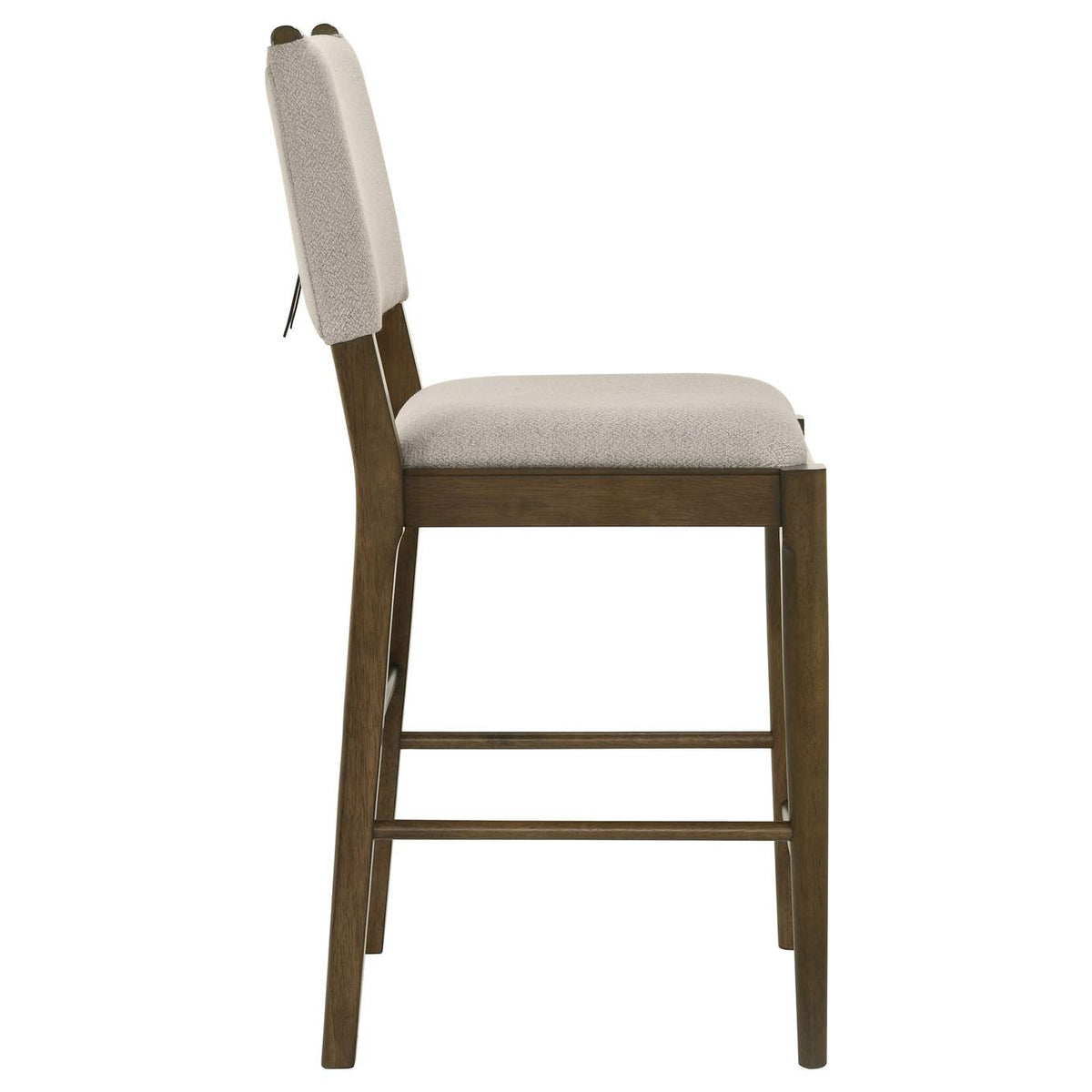 193669 Ottowa Upholstered Counter Side Chair Brown (Set of 2)