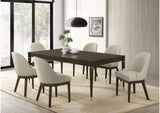 193671-S7 Reseda 7-piece Rectangular Dining Set Ash Brown