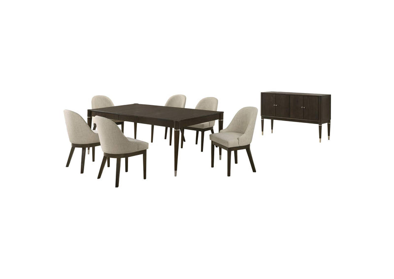 193671-S8 Reseda 8-piece Dining Set With Sideboard Ash Brown