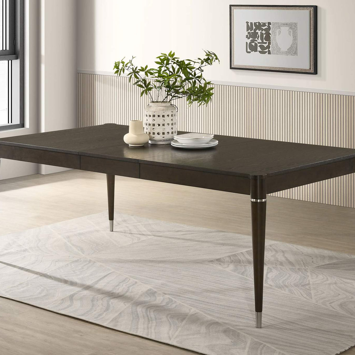 193671 Reseda 81-inch Extension Leaf Dining Table Ash Brown
