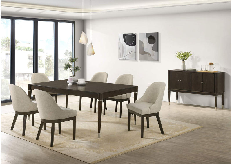 193671 Reseda 81-inch Extension Leaf Dining Table Ash Brown