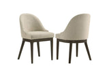 193672 Reseda Upholstered Dining Side Chair Beige (Set of 2)