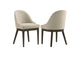 193672 Reseda Upholstered Dining Side Chair Beige (Set of 2)