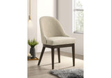 193672 Reseda Upholstered Dining Side Chair Beige (Set of 2)