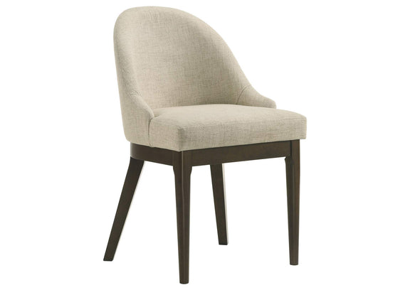 193672 Reseda Upholstered Dining Side Chair Beige (Set of 2)