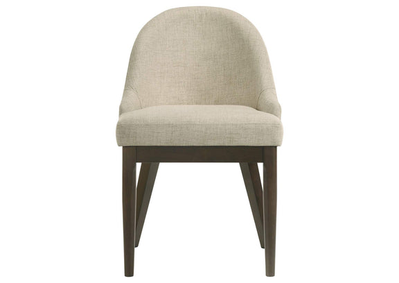 193672 Reseda Upholstered Dining Side Chair Beige (Set of 2)