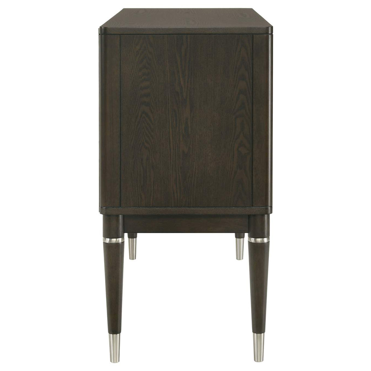 193675 Reseda 4-door Dining Sideboard Server with Shelves Ash Brown