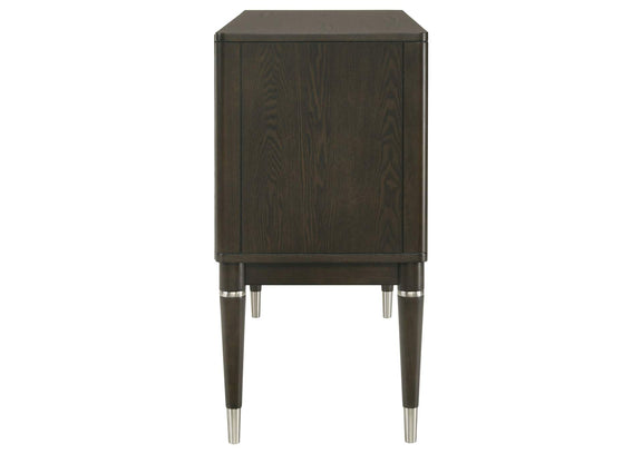 193675 Reseda 4-door Dining Sideboard Server with Shelves Ash Brown