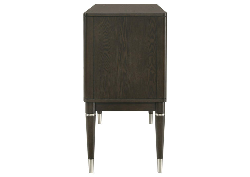 193675 Reseda 4-door Dining Sideboard Server with Shelves Ash Brown