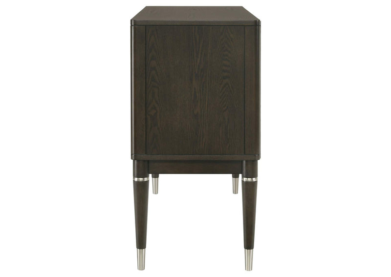 193675 Reseda 4-door Dining Sideboard Server with Shelves Ash Brown