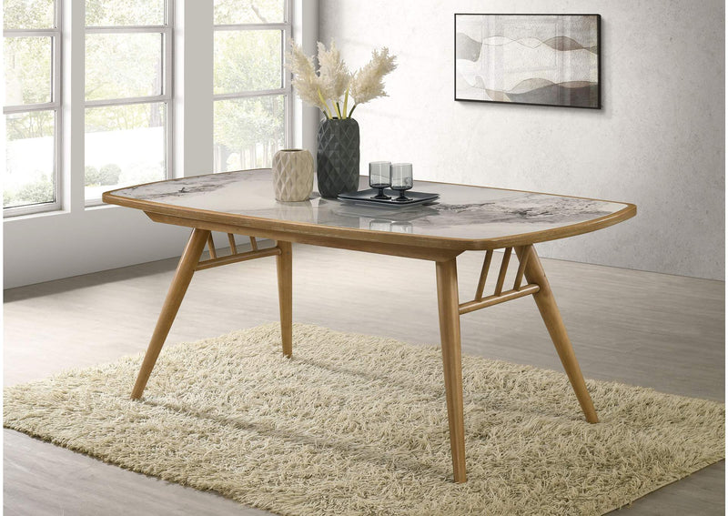 193731 Croyden 73-inch Rectangular Dining Table Weathered Natural