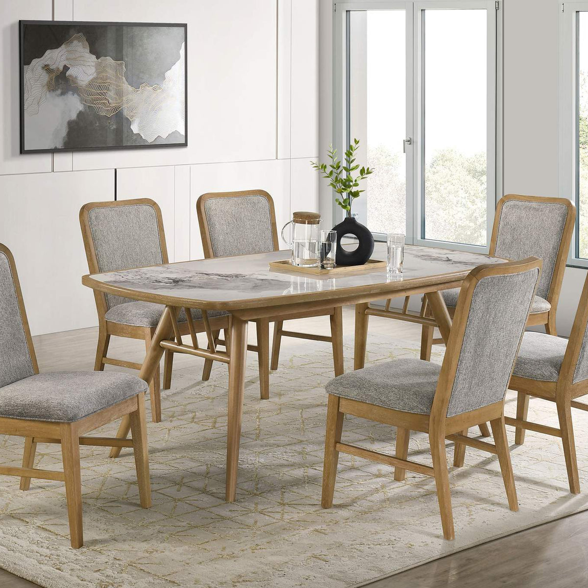 193732 Croyden Dining Side Chair Weathered Natural (Set of 2)