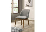 193822 Franklin Upholstered Dining Side Chair Grey (Set of 2)