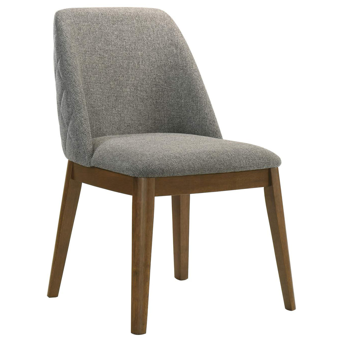193822 Franklin Upholstered Dining Side Chair Grey (Set of 2)