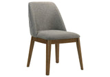 193822 Franklin Upholstered Dining Side Chair Grey (Set of 2)